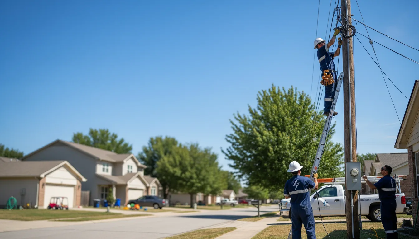 Residential electrician providing installation services in Golden Gate, IL
